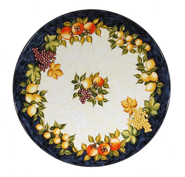 LEO34C T - TOP - In the photo: 130 cm. diameter table<BR><BR>Volcanic stone, 3 cm thick. Suitable for inside and outside, resistant to a temperature range of -60 to 1000 °C.